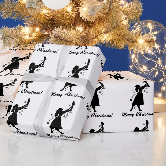 Ballerina en Nutcracker Merry kerstwrapping  Cadeaupapier (Feestdagen)