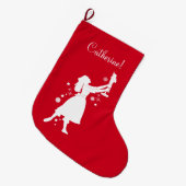 Ballerina en Nutcracker met Kerstmis Grote Kerstsok (Voorkant (Hangend))