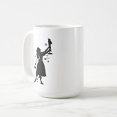 Ballerina en Nutcracker met Kerstmis Koffiemok (Voorkant links)