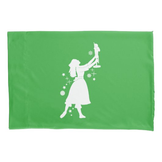 Ballerina en Nutcracker met Kerstmis Kussensloop (Voorkant)