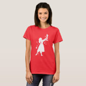 Ballerina en Nutcracker met Kerstmis T-shirt (Voorkant volledig)