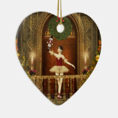 Ballerina en Nutcracker-Ornament voor kerstmis Keramisch Ornament (Rechts)