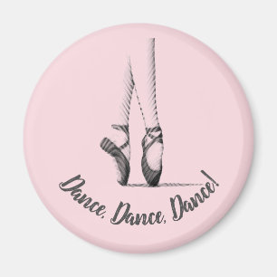 Ballerina en Pointe - Uw keuze voor tekst op Magneet