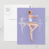Ballerina en triple, carte postale (Devant / Derrière)