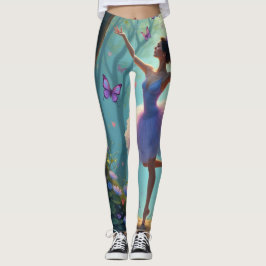 Ballerina en vlinders Leggings