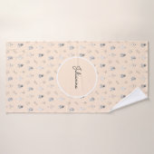 Ballerina et Fleurs de Pêche (Serviette de bain)