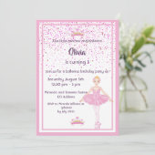 Ballerina et invitations à la fête d'anniversaire  (Debout devant)