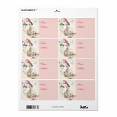 Ballerina Fairy Adres Etiket (Full Sheet)