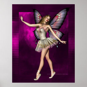 Ballerina Fairy Artwork D1 Poster Imprimer