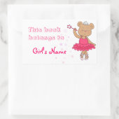 Ballerina Fairy Bear livre étiquette (Sac)