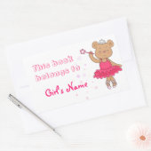 Ballerina Fairy Bear livre étiquette (Enveloppe)