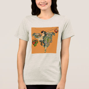 Ballerina Fee Met Lantaarns Tri-Blend Shirt