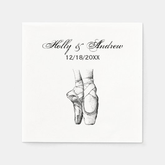 Ballerina Feet on Pointe #1 Servetten (Voorkant)