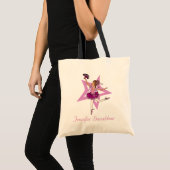 Ballerina fille "ajouter votre nom" sac de ballet (Devant (produit))