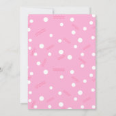 Ballerina fille invitation d'anniversaire, twirl d (Dos)