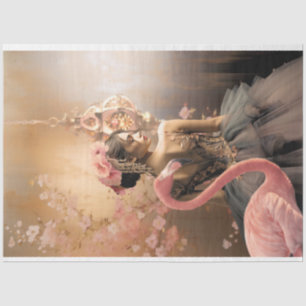 Ballerina & Flamingo Sprookjesachtige Fantasie, de Tissuepapier