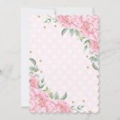 Ballerina florale rose Ballet Tutu Invitation d'an (Dos)