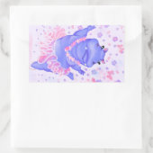 Ballerina Funny Hippo Sticker Happy Ballet Dancer (Tas)