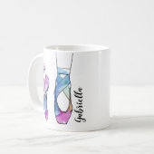 Ballerina gepersonaliseerd ballet koffiemok (Voorkant links)