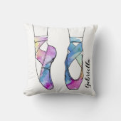 Ballerina gepersonaliseerd ballet kussen (Voorkant)