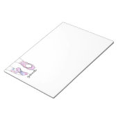 Ballerina gepersonaliseerd ballet notitieblok (Schuin)