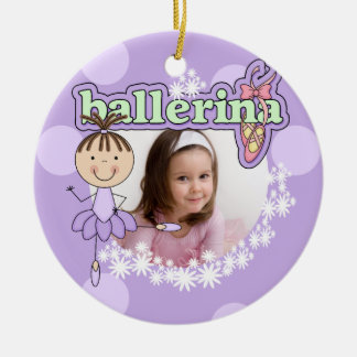 Ballerina Gepersonaliseerd Foto Keepsake Ornament