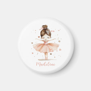 Ballerina Gepersonaliseerde Naam Meisjesachtig Magneet