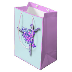 Ballerina Gift Bag Ballet Dancer Meisje Uw Kleuren Medium Cadeauzakje