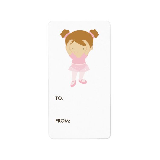 Ballerina Gift Label Labels (Voorkant)