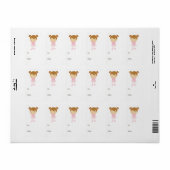 Ballerina Gift Label Labels (Full Sheet)