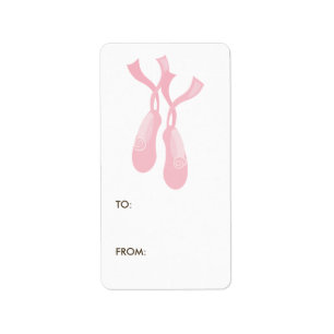 Ballerina Gift Label Labels