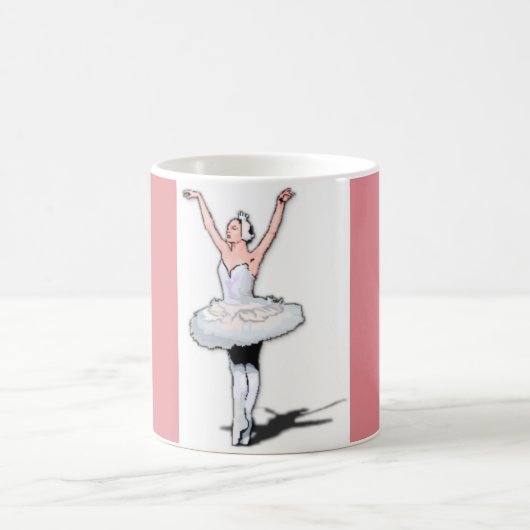 Ballerina Girl Dancer Danse Ballet Rose Mug Cadeau (Centre)
