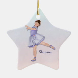 Ballerina Girl Pastel Keramisch Ornament