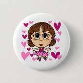 Ballerina Girl Ronde Button 5,7 Cm (Voorkant)