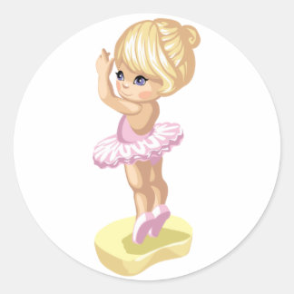 Ballerina Girl Sticker