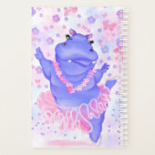 Ballerina Hippo Ballet Dancer Planner Aangepaste N (Achterkant)