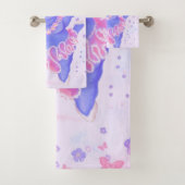 Ballerina Hippo Drôle serviettes de bain amusant D (En situation)