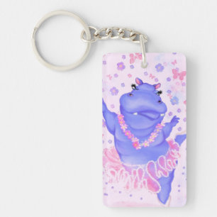 Ballerina Hippo Funny Sleutelhanger Happy Ballet D