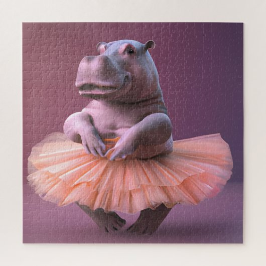 Ballerina Hippo Legpuzzel (Verticaal)
