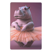 Ballerina Hippo Mini Klembord (Achterkant)