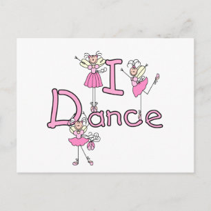Ballerina I Dance T-shirts en cadeautjes Briefkaart