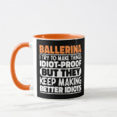 Ballerina Ik probeer dingen grappig te maken zegge Mok (Links)