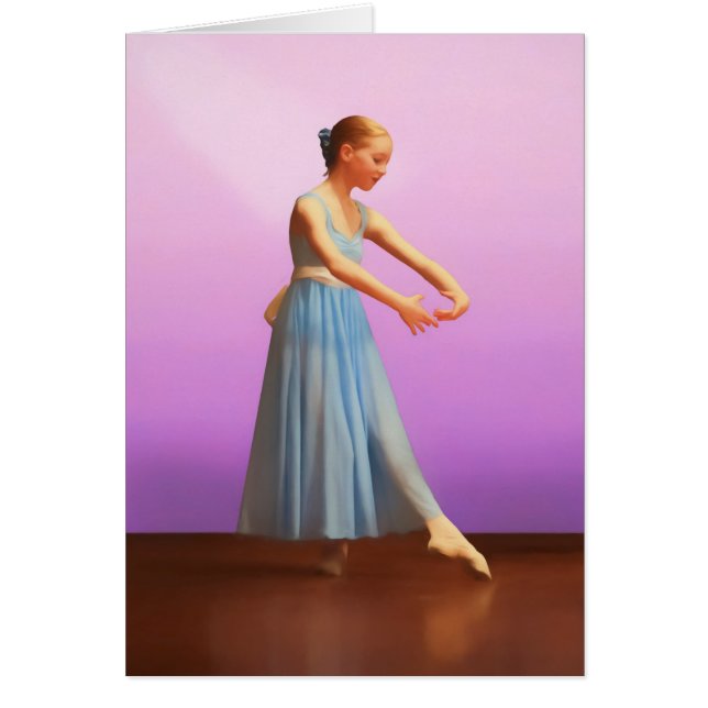 Ballerina in Blauw (Voorkant)