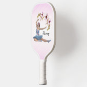 Ballerina in Blue Personal Pink Pickleball Paddle (Links)