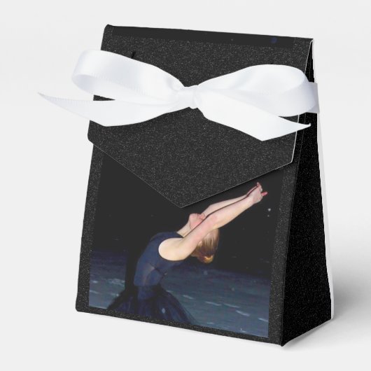 Ballerina in de sneeuw - bedankdoosjes (Voorkant Zijde)