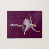 Ballerina in het Paars en wit Legpuzzel (Horizontaal)