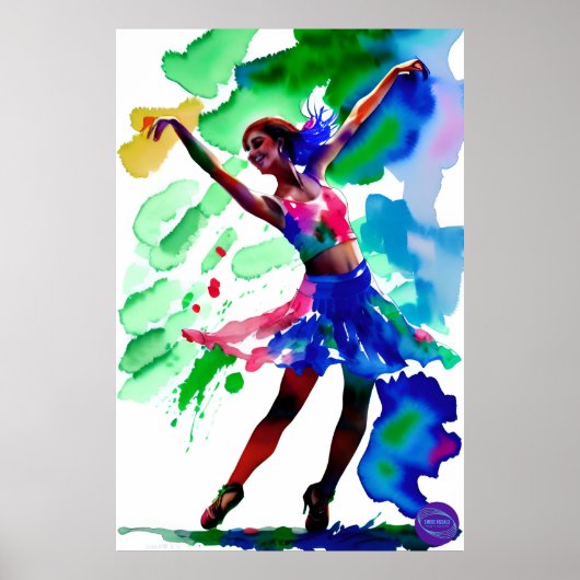BALLERINA IN NEONOLIE POSTER (Voorkant)