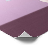 Ballerina in Pink en Lavender Poster (Hoek)