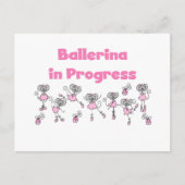 Ballerina in Progress T-shirts en cadeautjes Briefkaart (Voorkant)