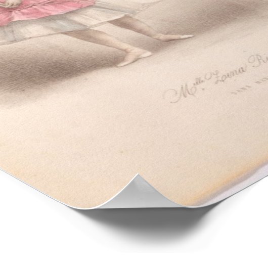 Ballerina in Roze, Poster (Hoek)